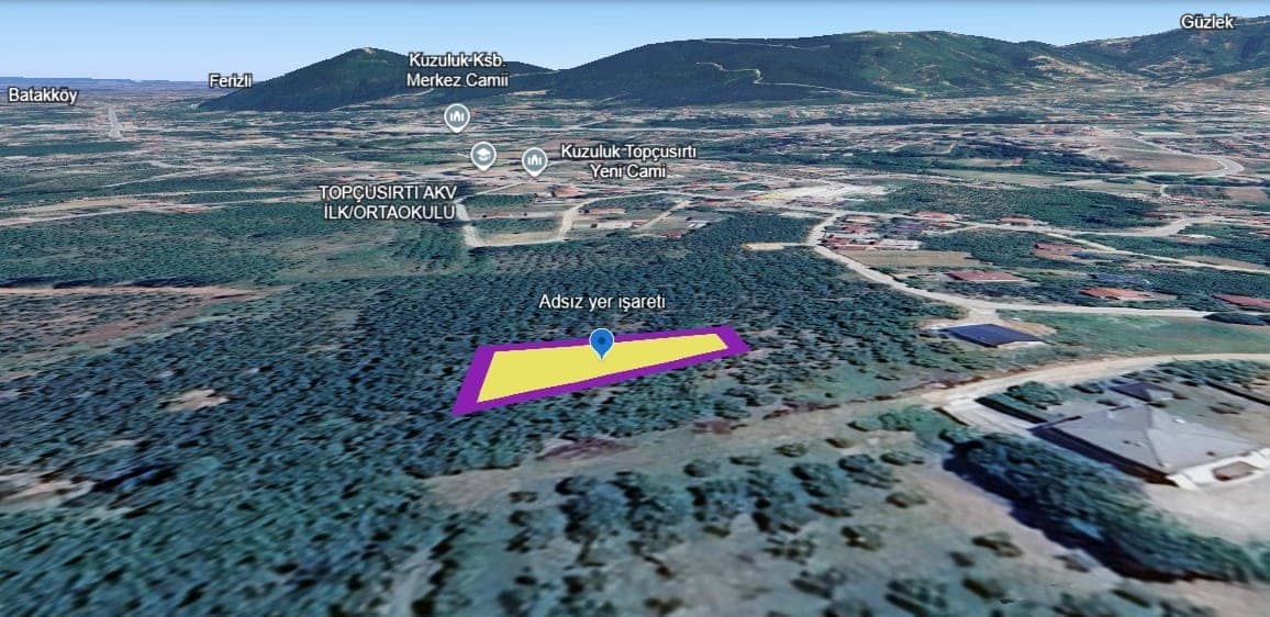 AKYAZI KUZULUK TOPÇUSIRTI MAHALLESİ SATILIK ARSA